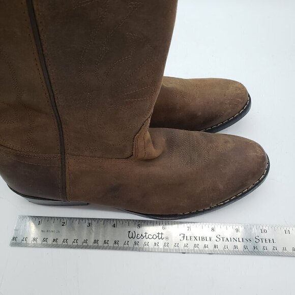 Masterson Boot Co Women's Western Cowboy Boots Sz 6 D Brown Leather RB2000Y - Picture 9 of 11
